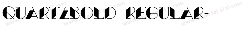 QuartzBolD Regular字体转换
